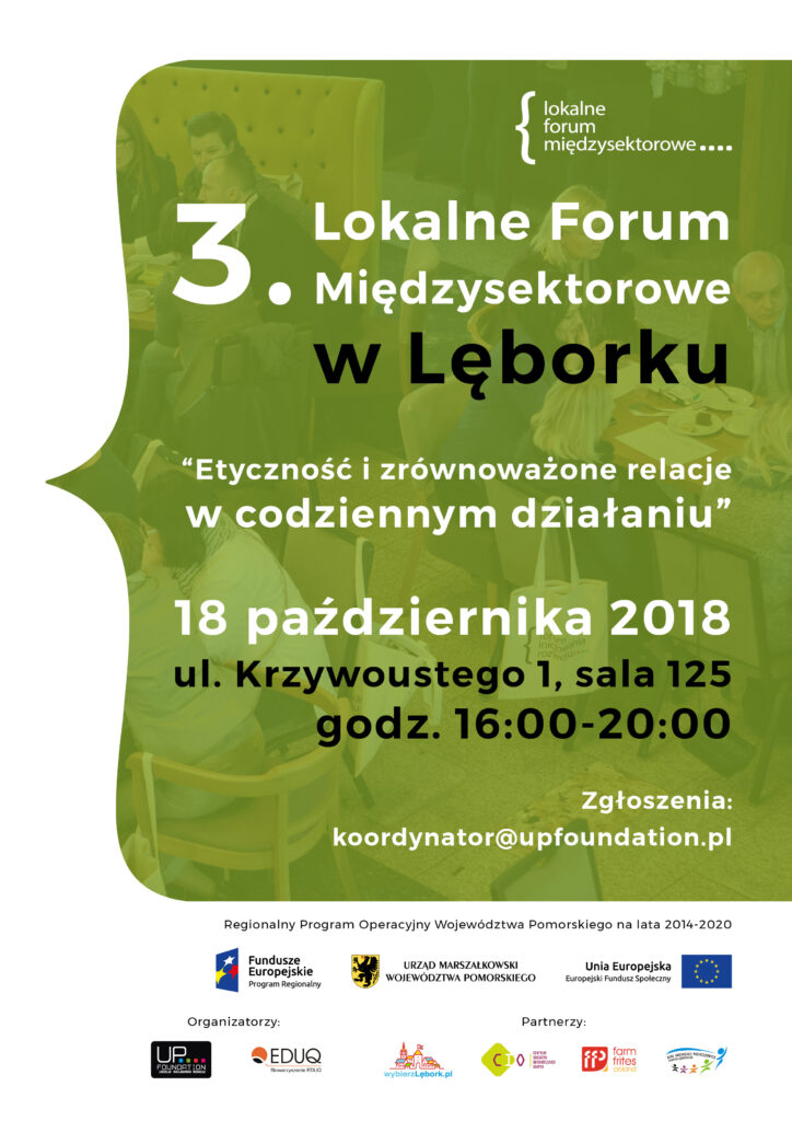 III Lokalne Forum Międzysektorowe w Lęborku plakat