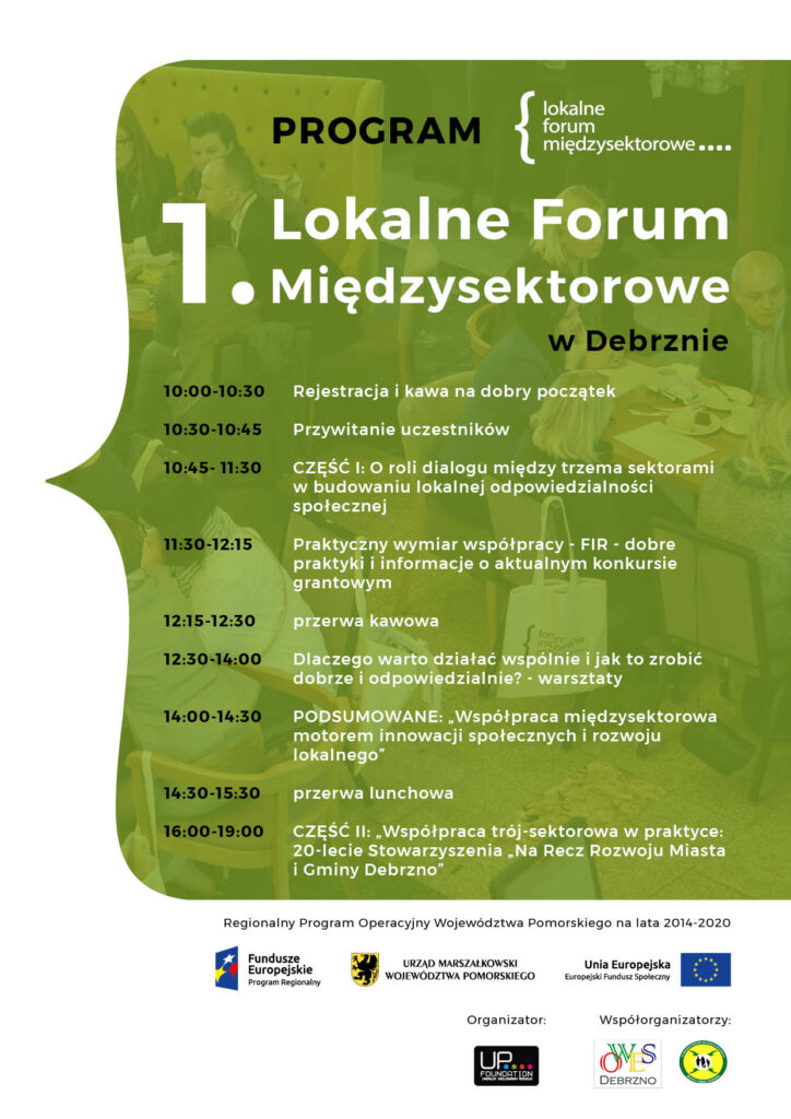 Lokalne Forum Międzysektorowe w Debrznie program