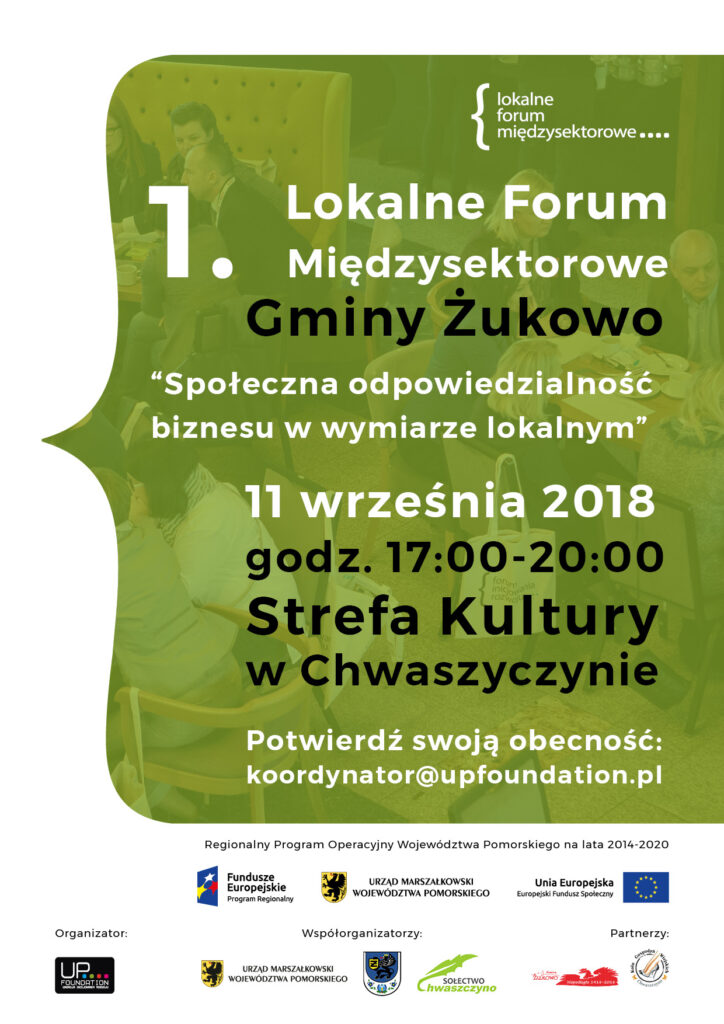 Lokalne Forum Międzysektorowe w Żukowie plakat
