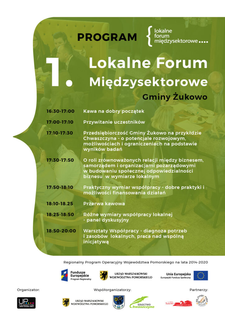 Lokalne Forum Międzysektorowe w Żukowie program