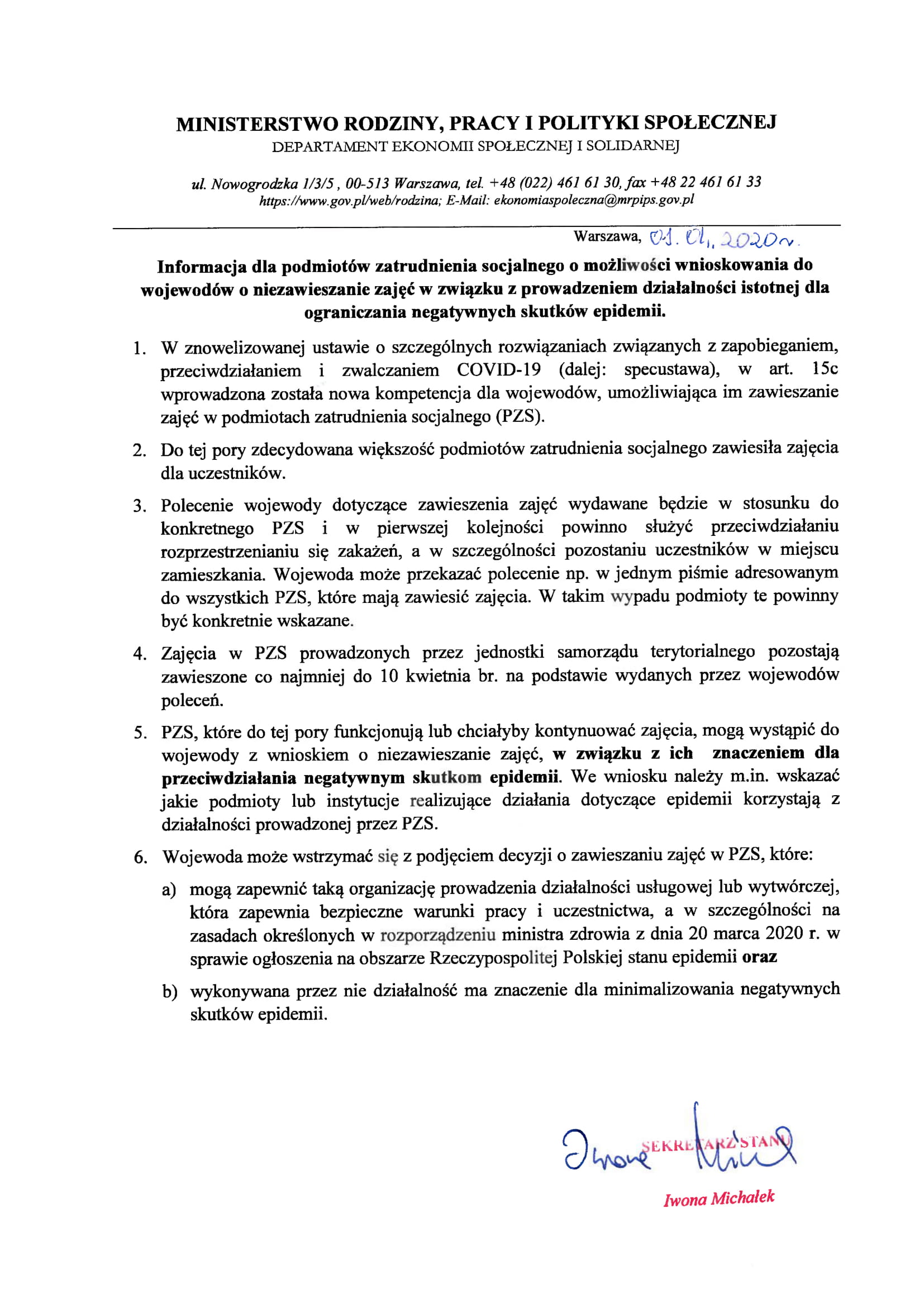 Komunikat dla PZS