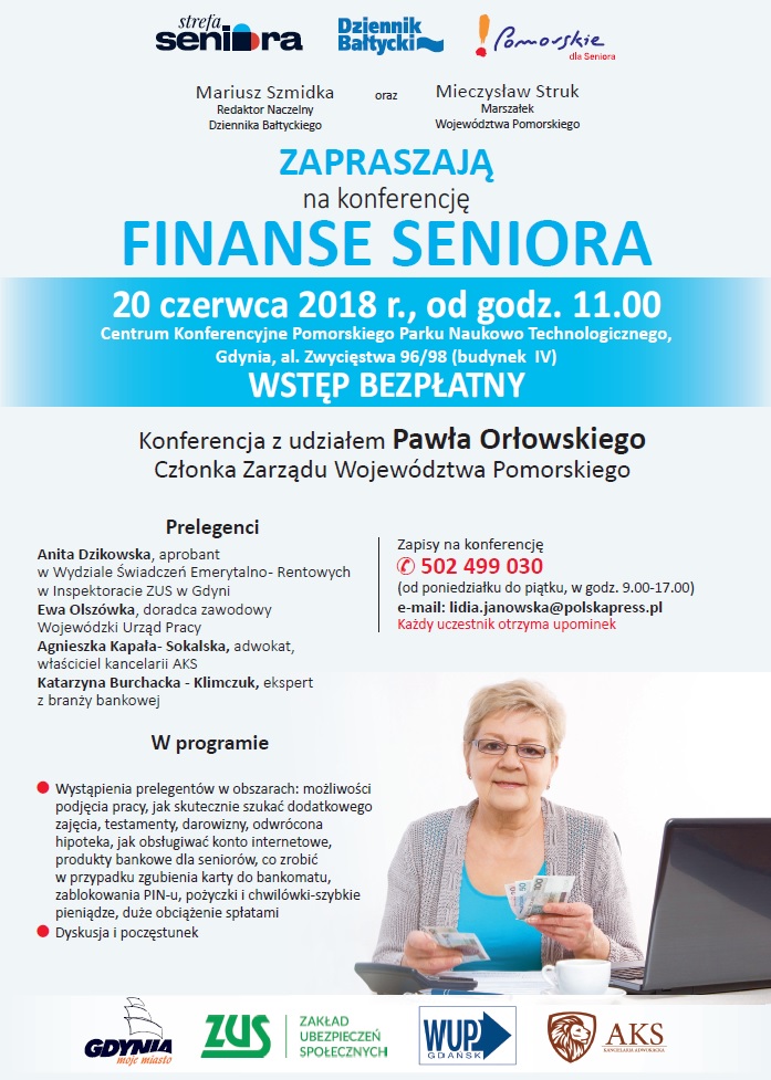 Plakat - Finanse Seniora
