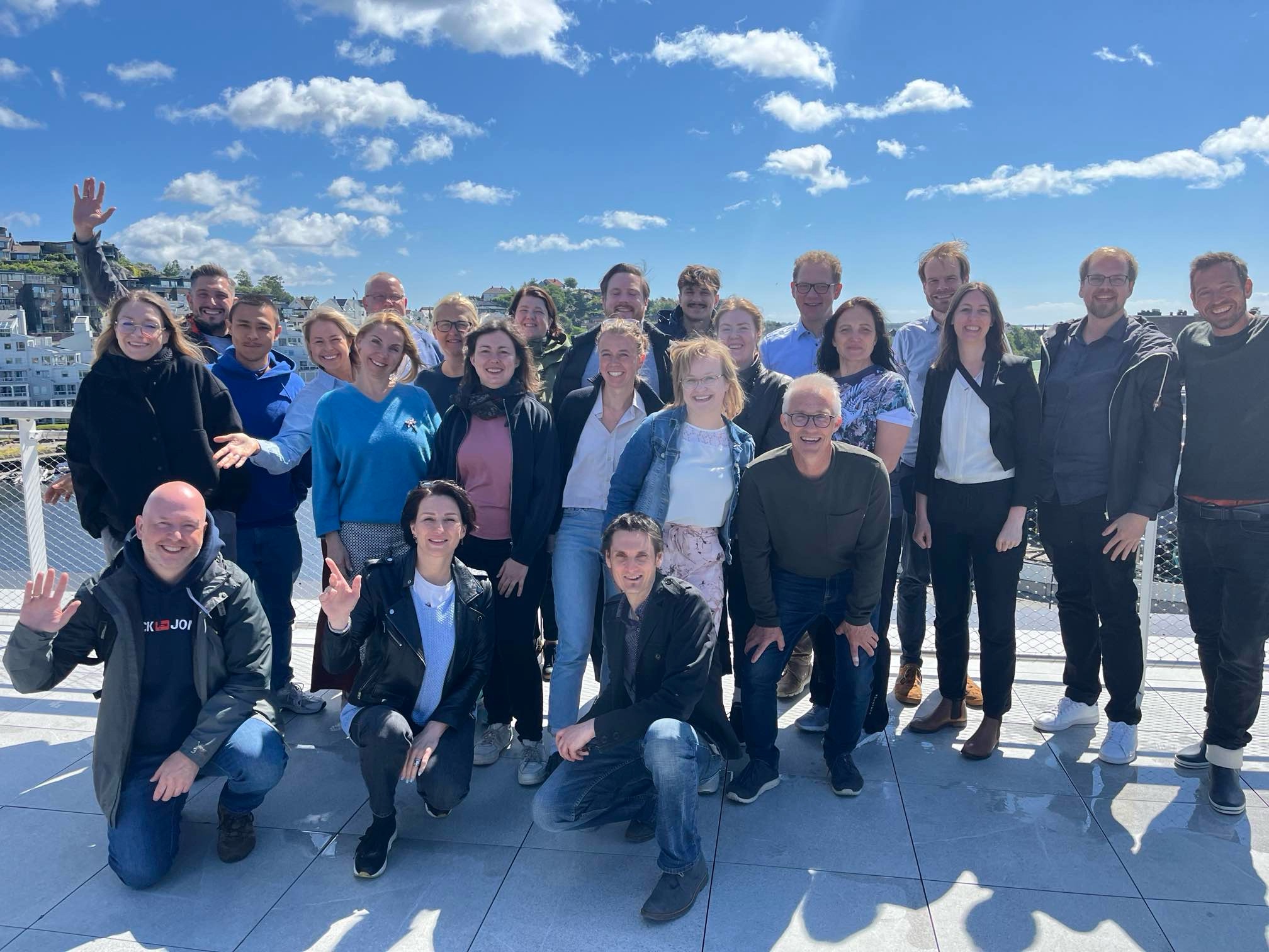 Uczestniczki i uczestnicy spotkania partnerów projektu RESIS w Kristiansand
