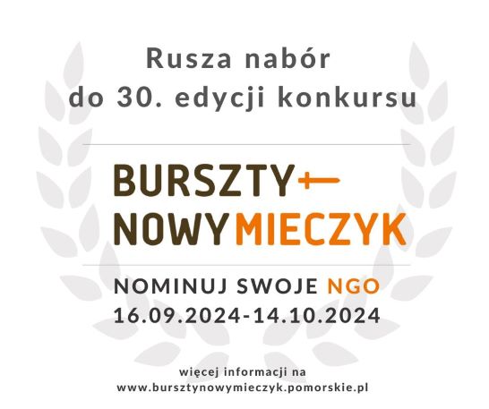 Nabór wniosków do jubileuszowej 30 edycji Nagrody Bursztynowego Mieczyka