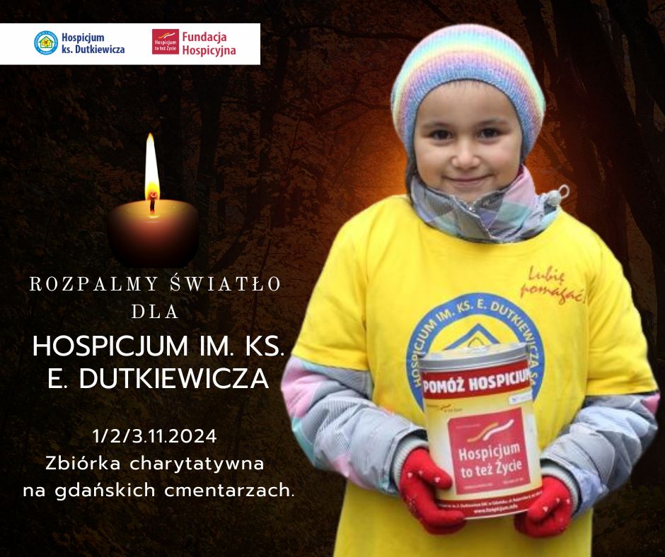 Hospicyjni wolontariusze będą kwestować na gdańskich cmentarzach