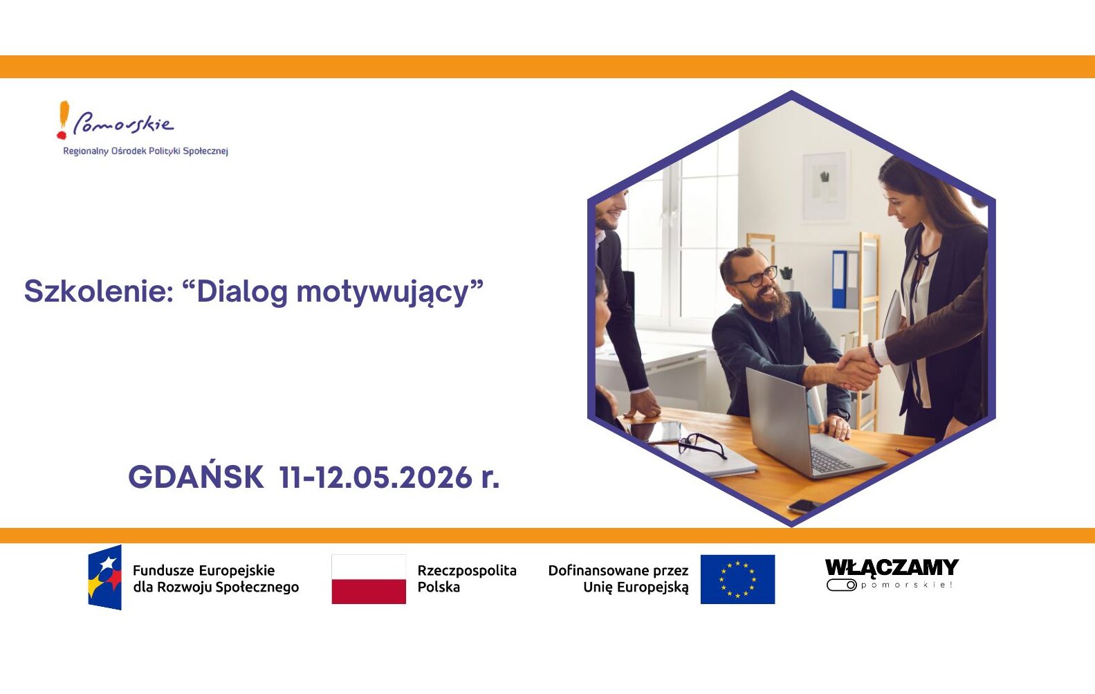 Rekrutacja na szkolenie „Dialog motywujący”. Włączamy Pomorskie!