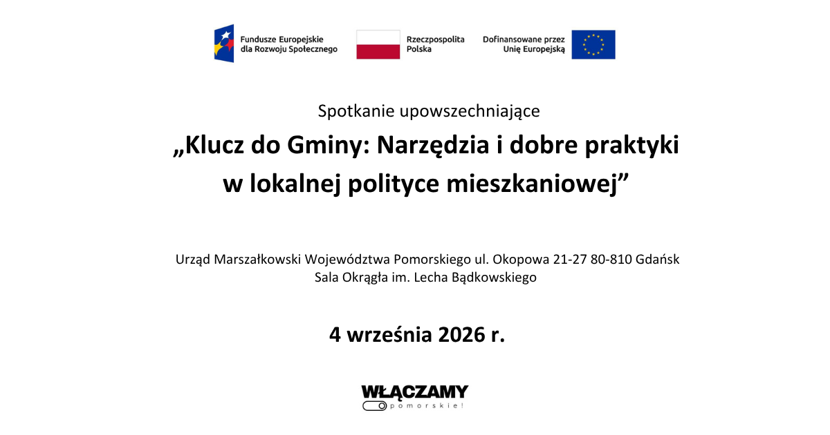 Zaproszenie do udziału w spotkaniu dotyczącym lokalnej polityki mieszkaniowej